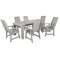 Highwood Usa Weatherly 7pc Rectangular Outdoor Patio Furniture Dining Set 72 x 42 AD-ST7WL1CO4AA-HGR - alternate 1